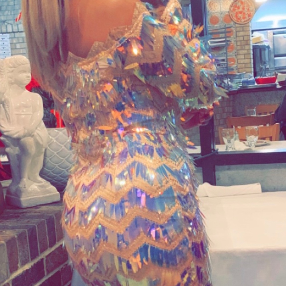 Off the shoulder party dress